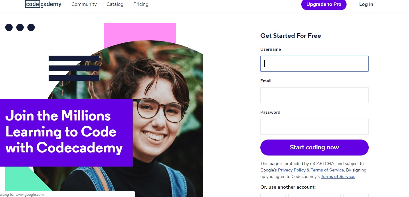 https://www.codecademy.com/